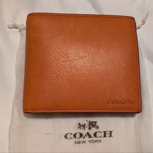 Coach Bleecker Leather Compact ID Wallet F74345
